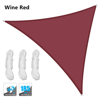 5x5x5/2x2x2M Waterproof Sun Shelter Triangle Sunshade