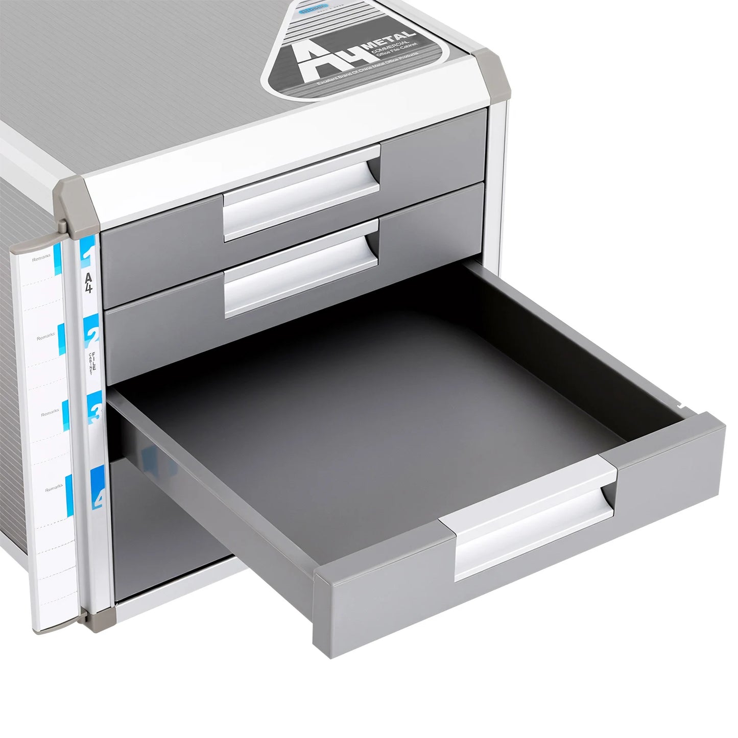 4 Layers Locking Drawer Cabinet, Aluminum Alloy