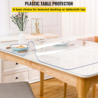 1.5-2mm PVC Tablecloth Transparent Clear Cover