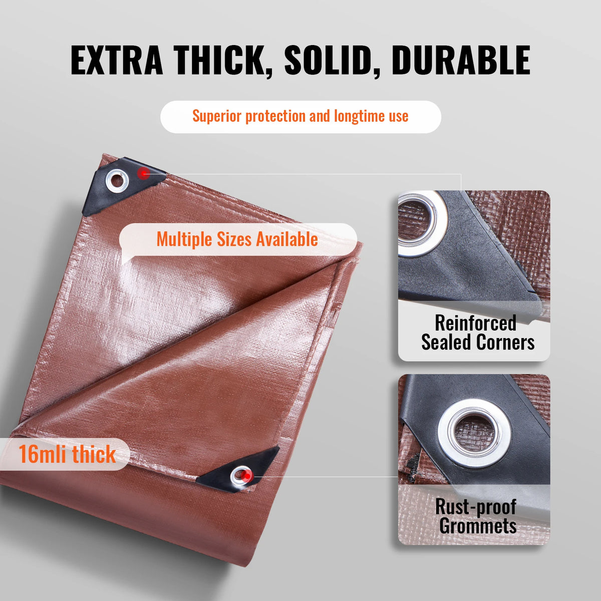 Heavy Duty Tarp with Grommets