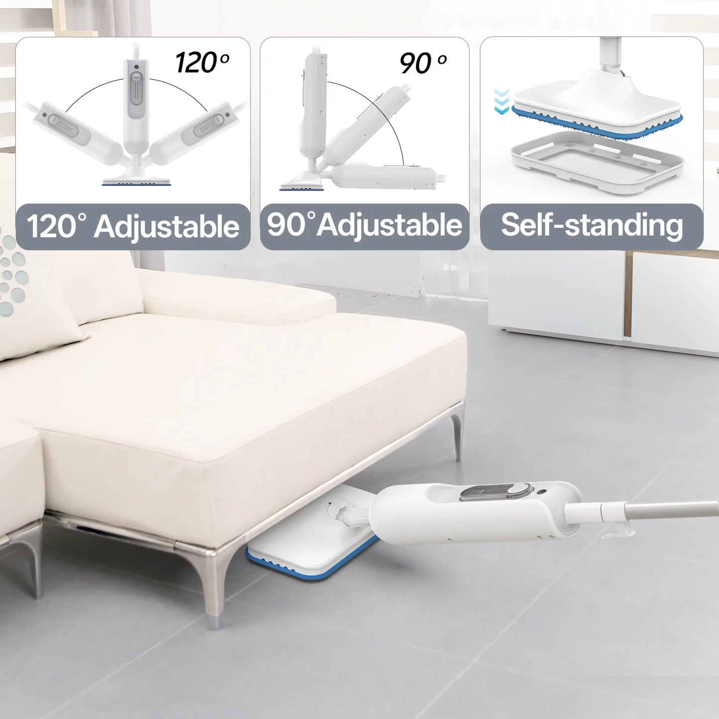 F2 Steam Mop Powerful 12-in-1 Handheld