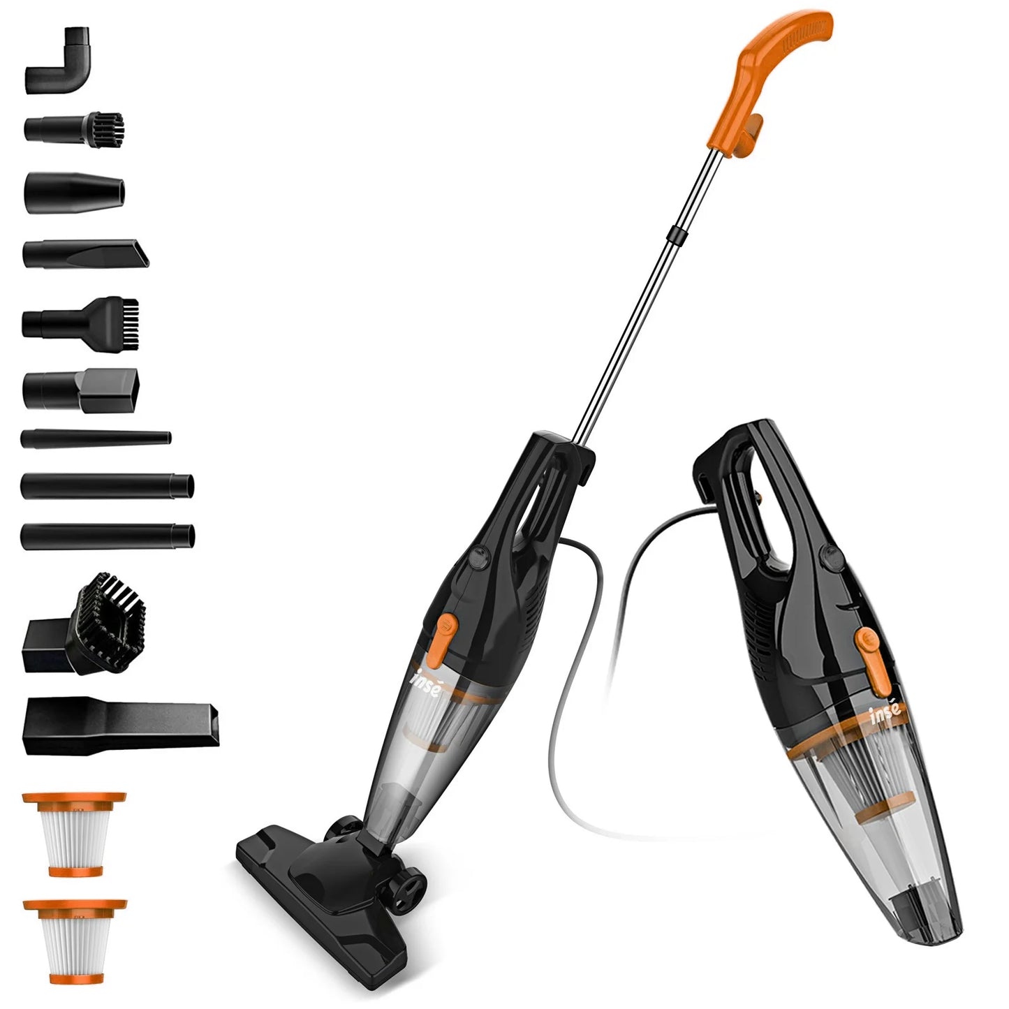 Corded Stick Vacuum Cleaner- 3 in1 Lightweight