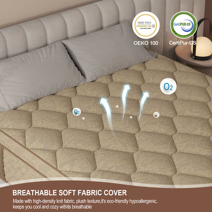 12"/14" Gel Memory Foam Hybrid Pocket Spring Mattress In A Box