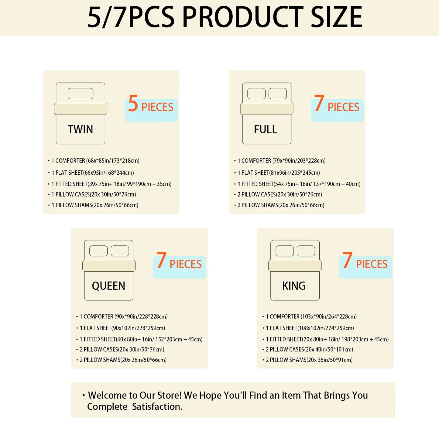 7 Piece Bed In A Bag