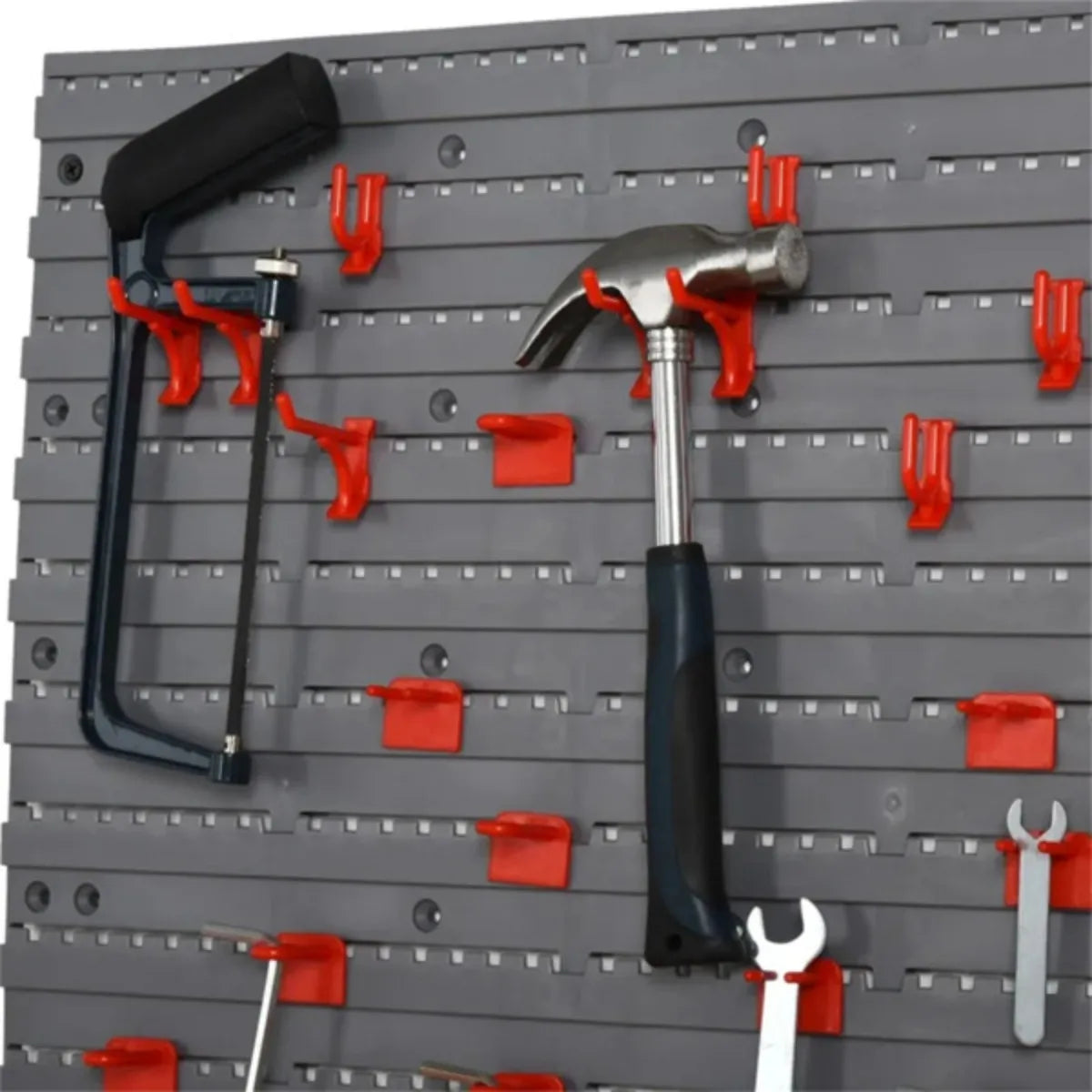 Tool organizer with 50 Hooks Pegboard and Shelf Tool Organize