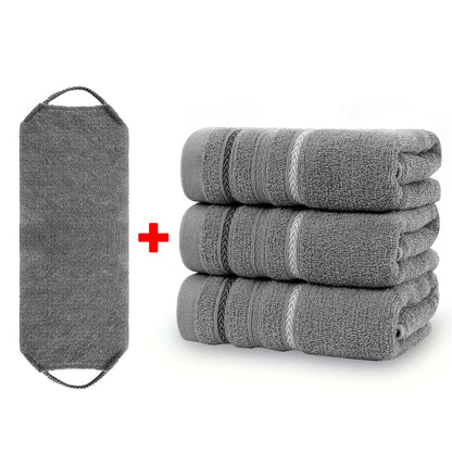 4 Pack 100% Cotton Face Towels 4 Pack, Luxury Quick Dry