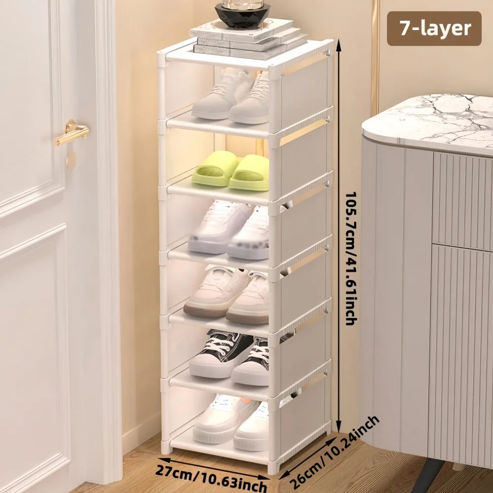 1 Piece Dustproof Single-Row Multi-Layer Shoe Rack