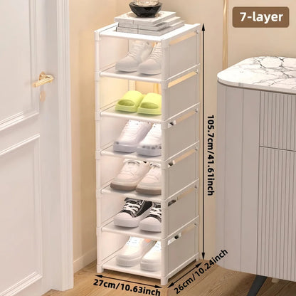 1 Piece Dustproof Single-Row Multi-Layer Shoe Rack