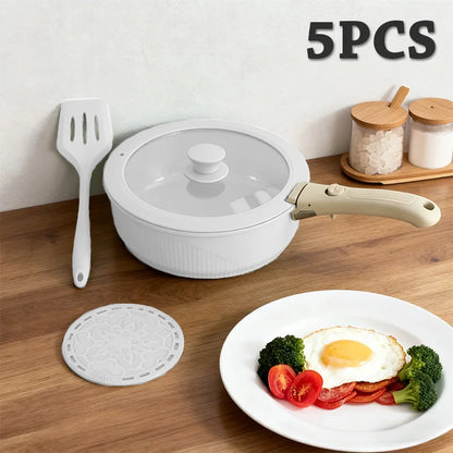 24 Piece Induction Nonstick Pots and Pans Set, Nonstick Cookware RV Cookware Set, Oven Safe
