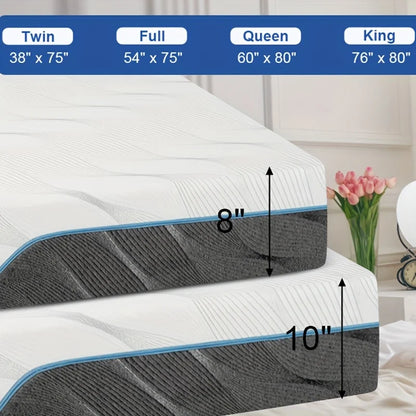 Extra Firm Full/Queen/King Mattress, 8/10 Inch Medium -Flippable