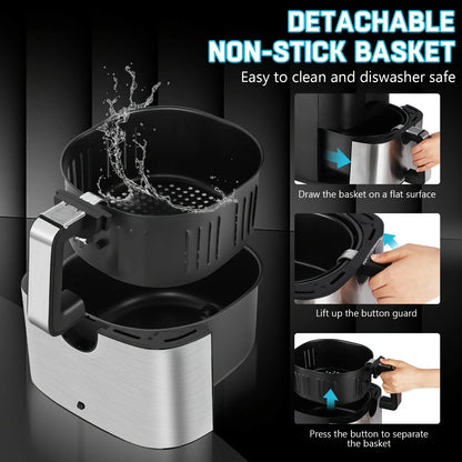 Large Air Fryer, 1500W 7QT