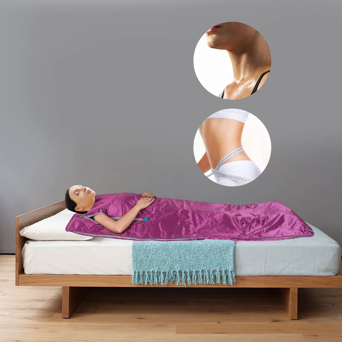 Portable Sauna Blanket Zipper Design -Body Relaxation