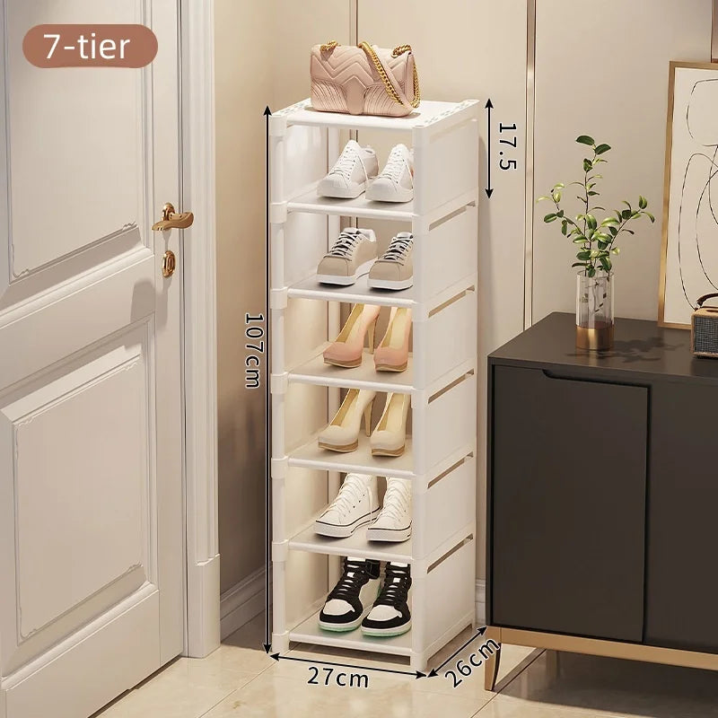 1 Multi-Layer Single-Row Dust-Proof Shoe Rack