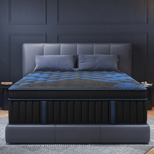 12"Gel Memory Foam Hybrid Pocket Spring Mattress Twin Full Queen King Bed Mattress In A Box, Medium Firm Motion Isolation