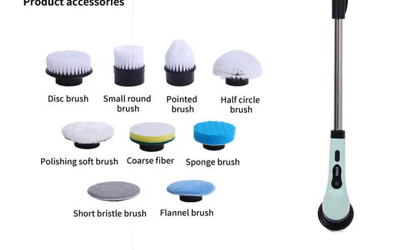 Electric Spin Scrubber 9-in-1 Cordless/Rechargeable