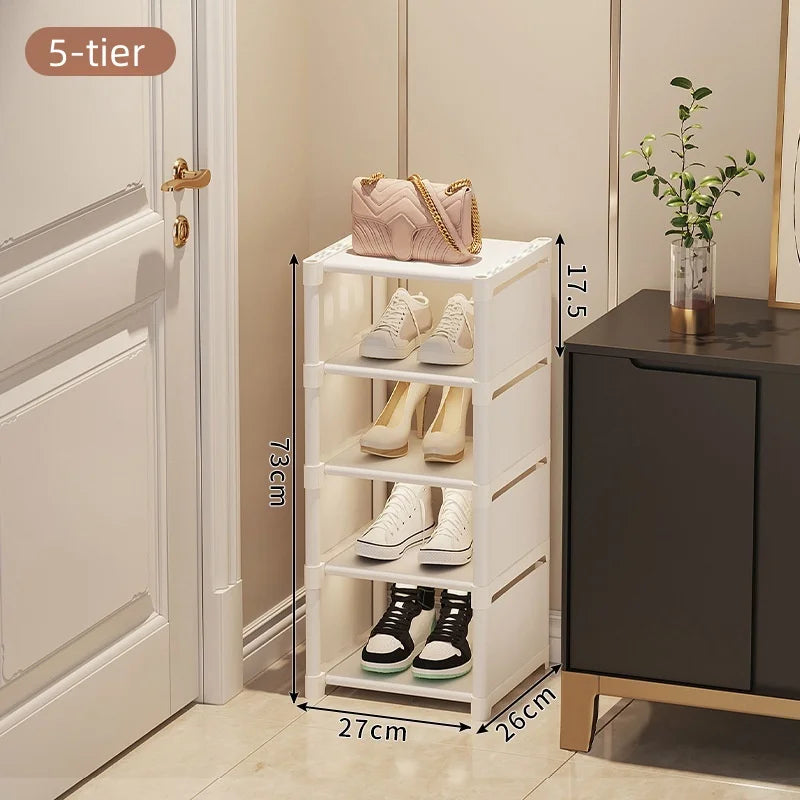 1 Multi-Layer Single-Row Dust-Proof Shoe Rack