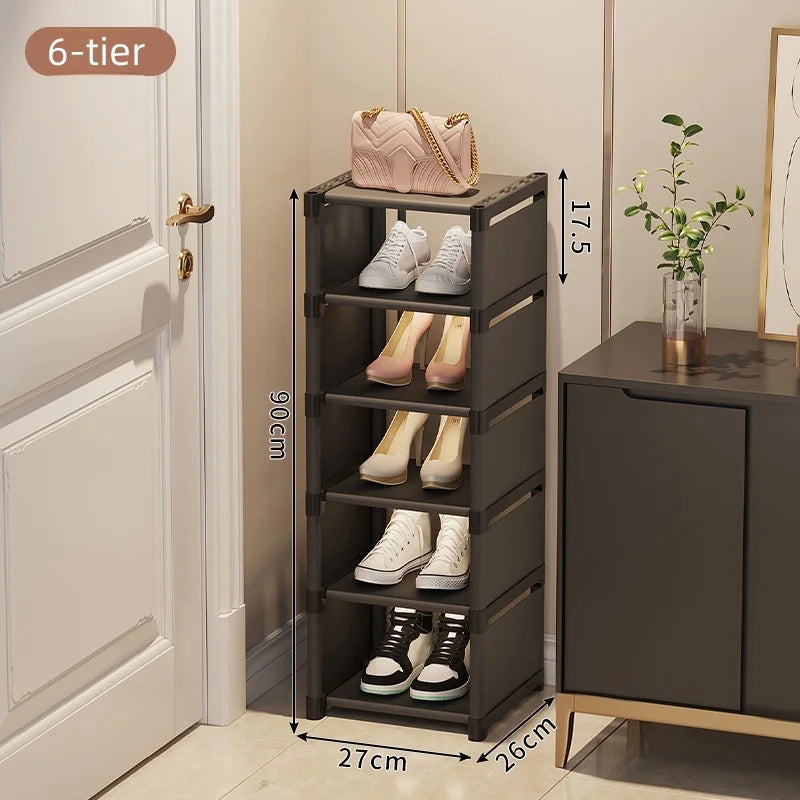 1 Multi-Layer Single-Row Dust-Proof Shoe Rack