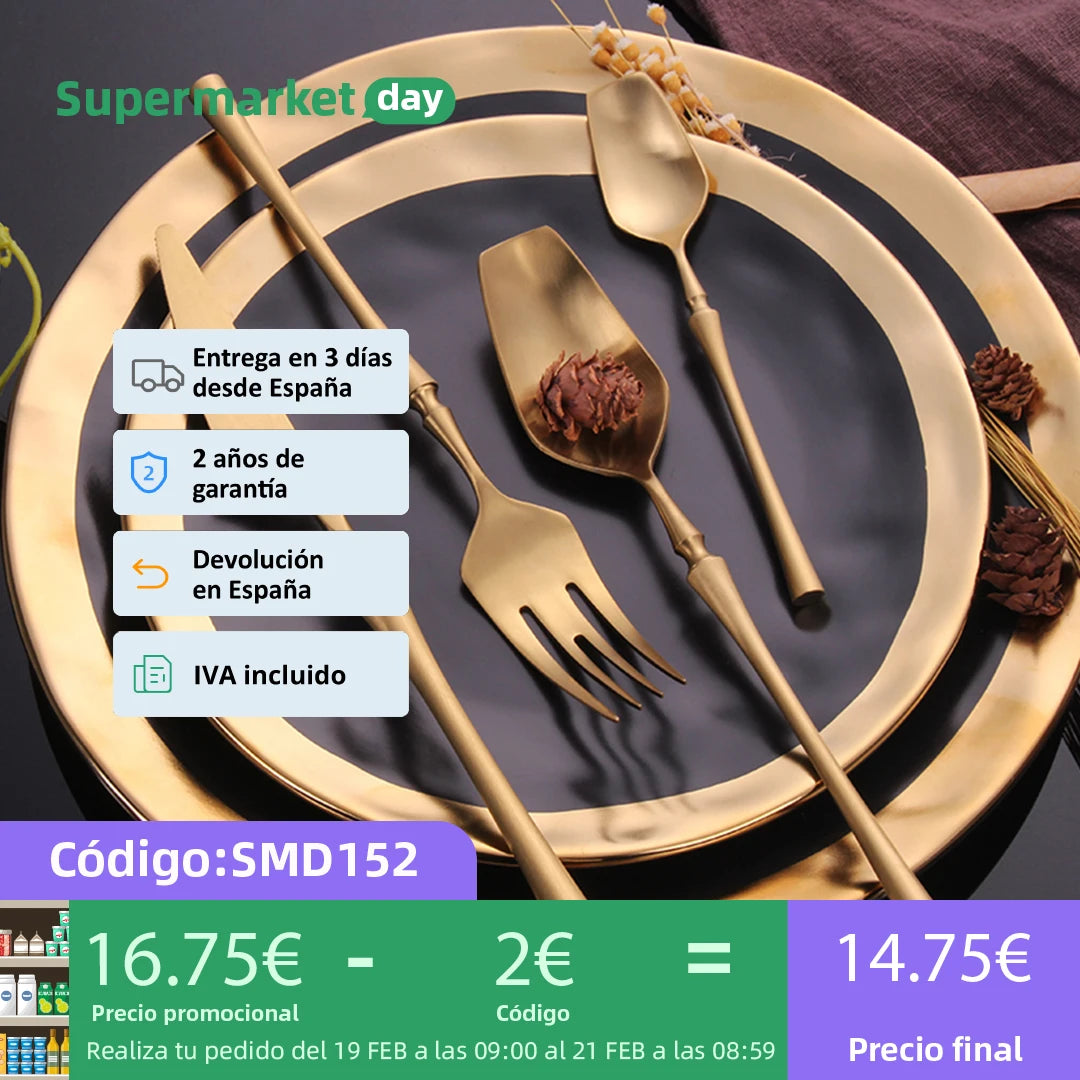 Cutlery Set Matte Gold Cutlery Set
