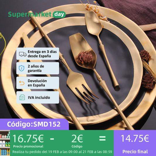 Cutlery Set Matte Gold Cutlery Set