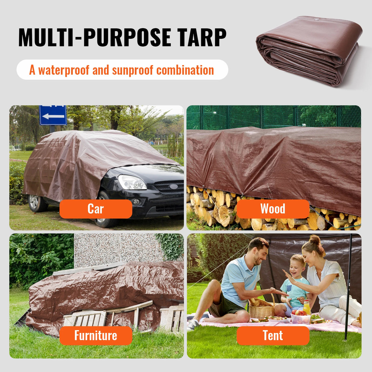 Heavy Duty Tarp with Grommets