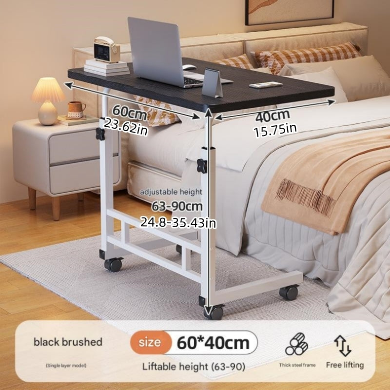 Multifunctional Standing Desk, Height Adjustable 23.62"-35.43", Universal Wheels