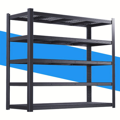 2000/3030LBS Metal Storage Shelving Unit, Utility Rack Shelf, 60/72"Heavy Duty Garage Shelving 5 Tier Adjustable