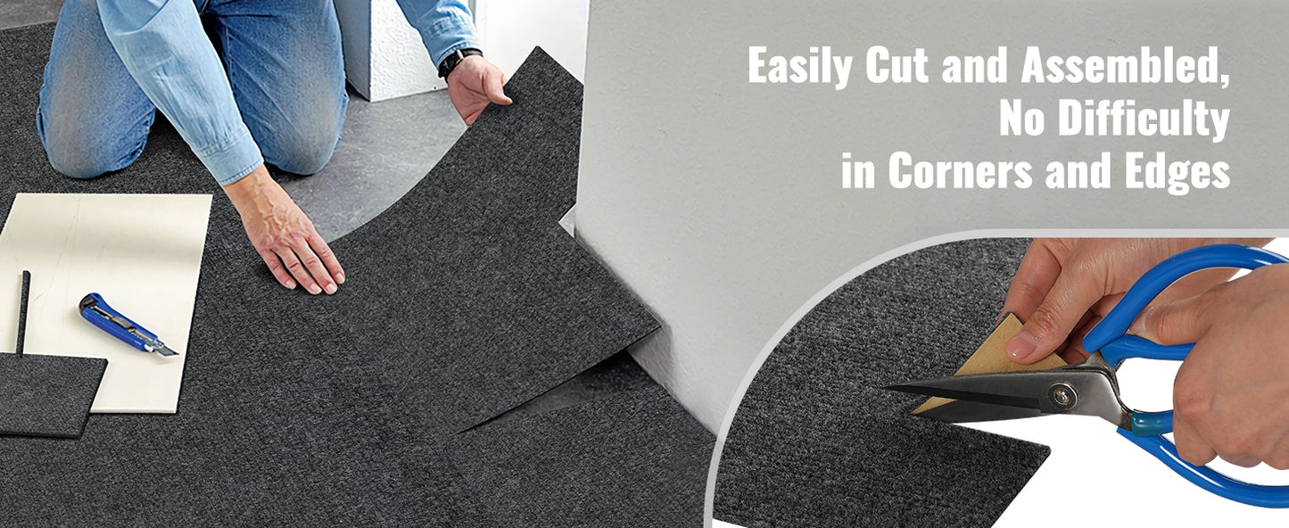Carpet Tiles Peel & Stick Self Adhesive Carpet-Indoor/Outdoor