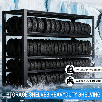 2000/3030LBS Metal Storage Shelving Unit, Utility Rack Shelf, 60/72"Heavy Duty Garage Shelving 5 Tier Adjustable