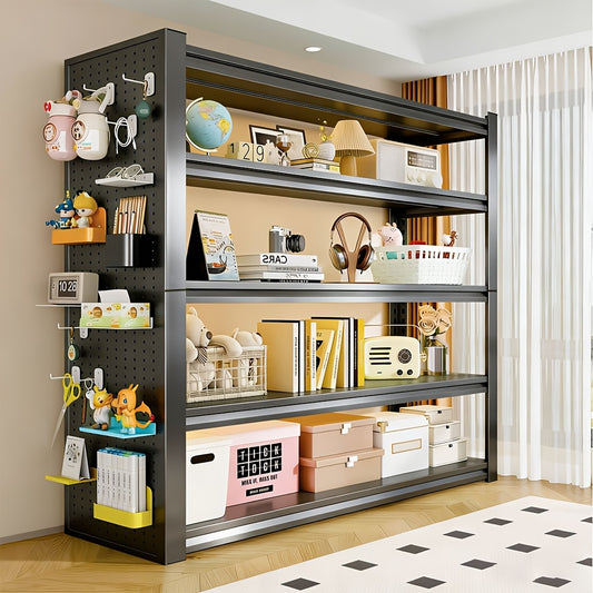 Heavy-Duty 5-Tier Metal Floor Cabinet with 3000Lbs Capacity - Adjustable Shelving Unit, Freestanding Narrow Storage Shelf, Easy Assembly, (35''W X14'' X77''H)
