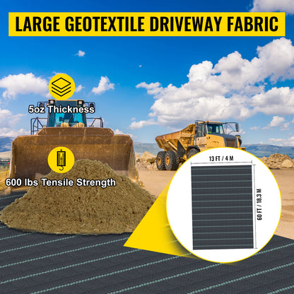 Commercial Grade Driveway Permeable Fabric Roll Mat