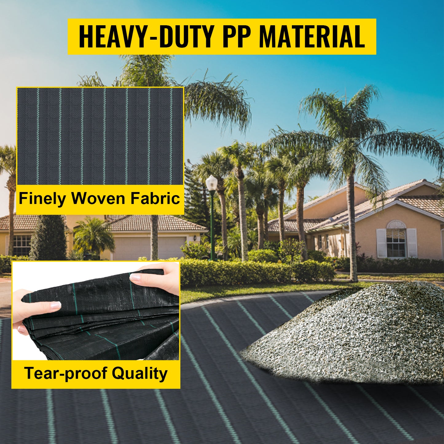 Commercial Grade Driveway Permeable Fabric Roll Mat