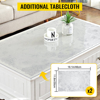 1.5-2mm PVC Tablecloth Transparent Clear Cover