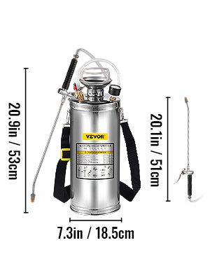 12L Hand Powered Sprayer - Atomizer Pump