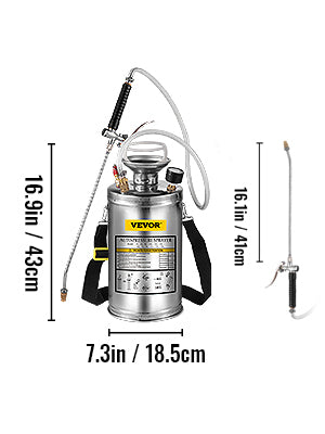 12L Hand Powered Sprayer - Atomizer Pump