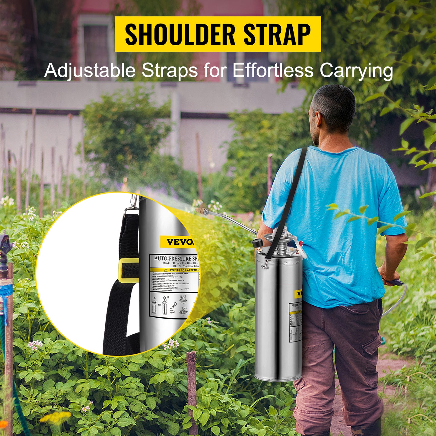12L Hand Powered Sprayer - Atomizer Pump