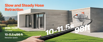 Retractable Garden Hose Reel Wall Mounted