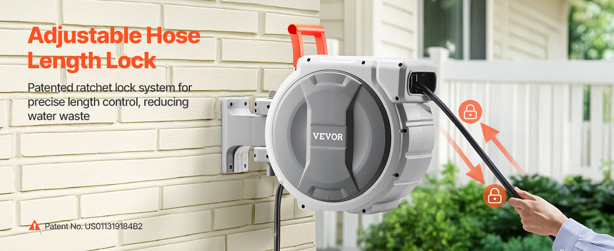 Retractable Garden Hose Reel Wall Mounted