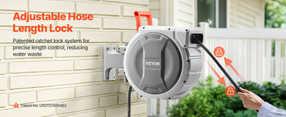 Retractable Garden Hose Reel Wall Mounted