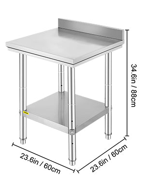 Stainless Steel Kitchen Work Bench w/Undershelf