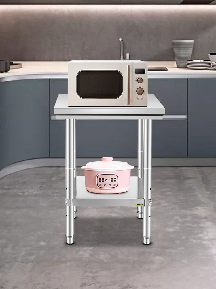 Stainless Steel Kitchen Work Bench w/Undershelf