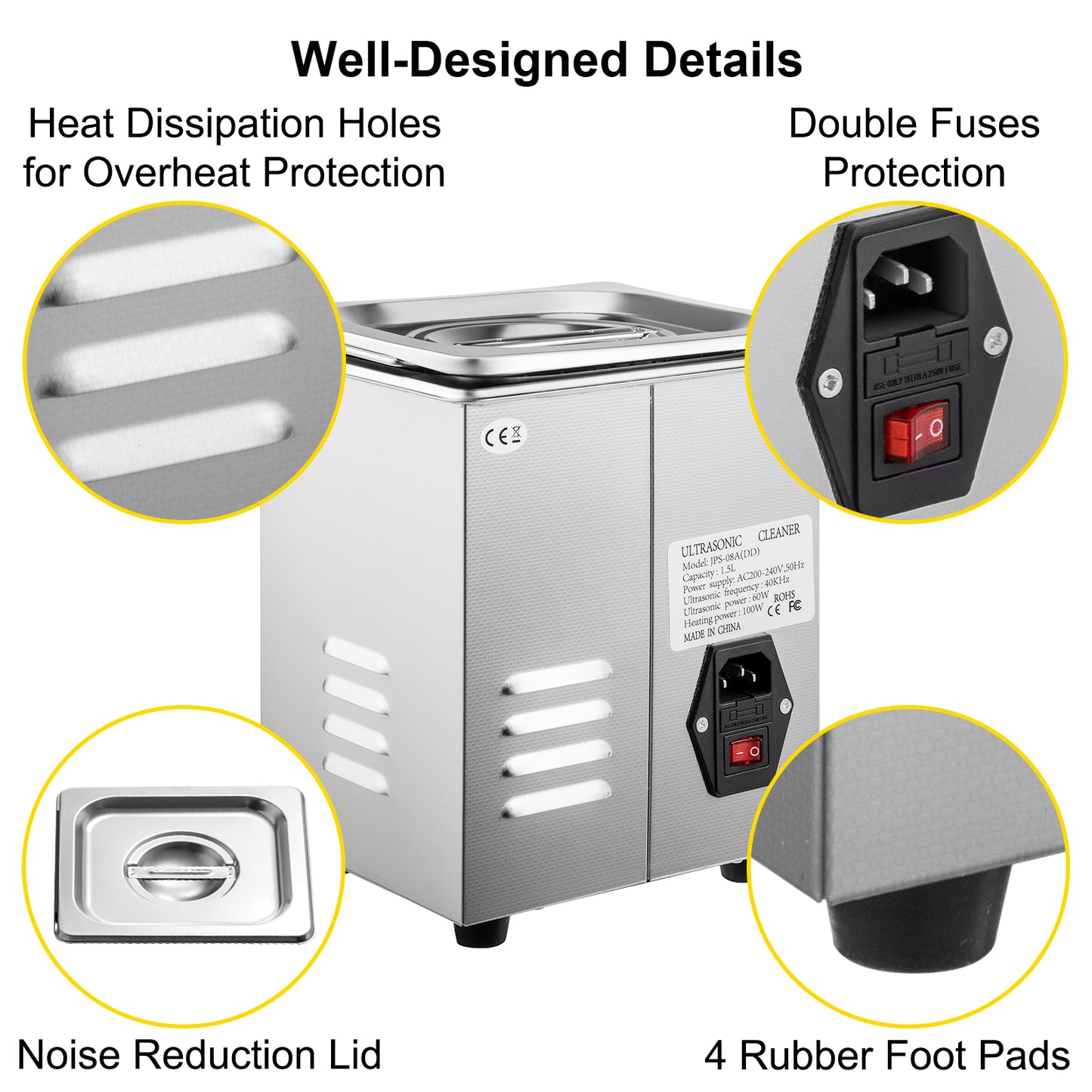 Ultrasonic Cleaner Appliance- 1.3L/2L/3L/6L/10L/15L/22L/30L